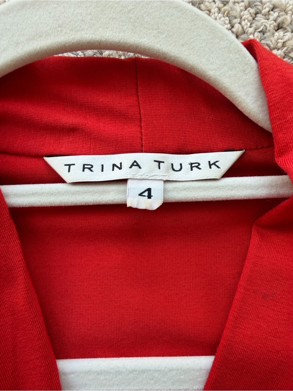 Trina Turk Vibrant Red Women's jumpsuit - Picture 2 of 3